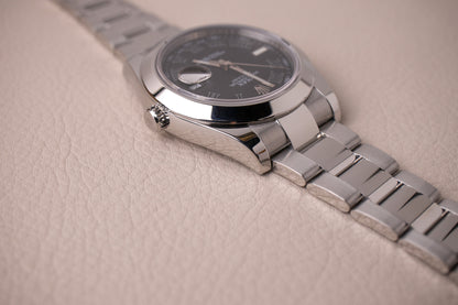 Rolex Datejust II Black Roman Dial 116300