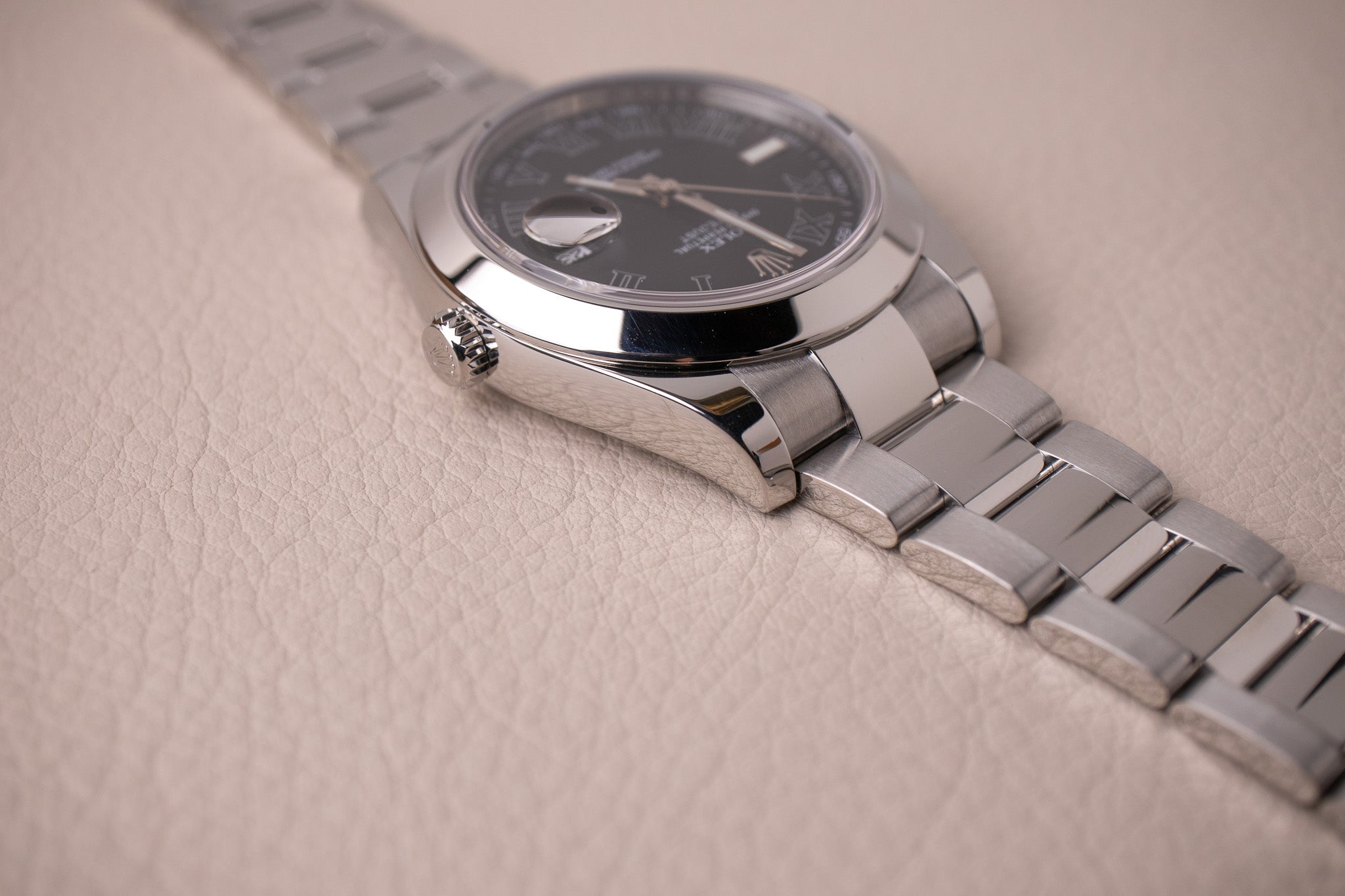 Rolex Datejust II Black Roman Dial 116300