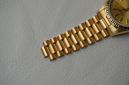 1989 Rolex Day-Date 18238 Champagne Stick Dial