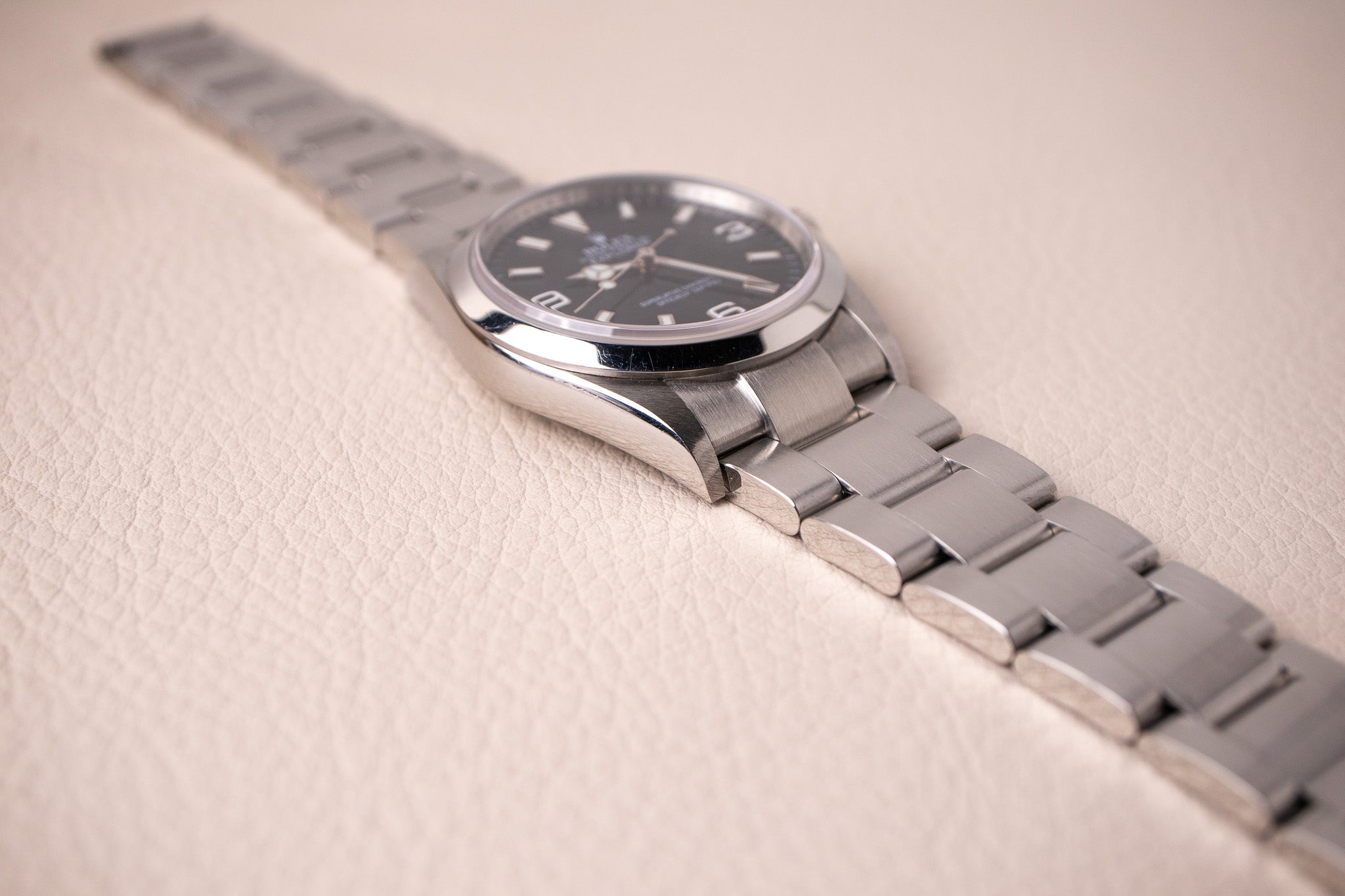 Rolex Explorer I 114270 Engraved Rehaut