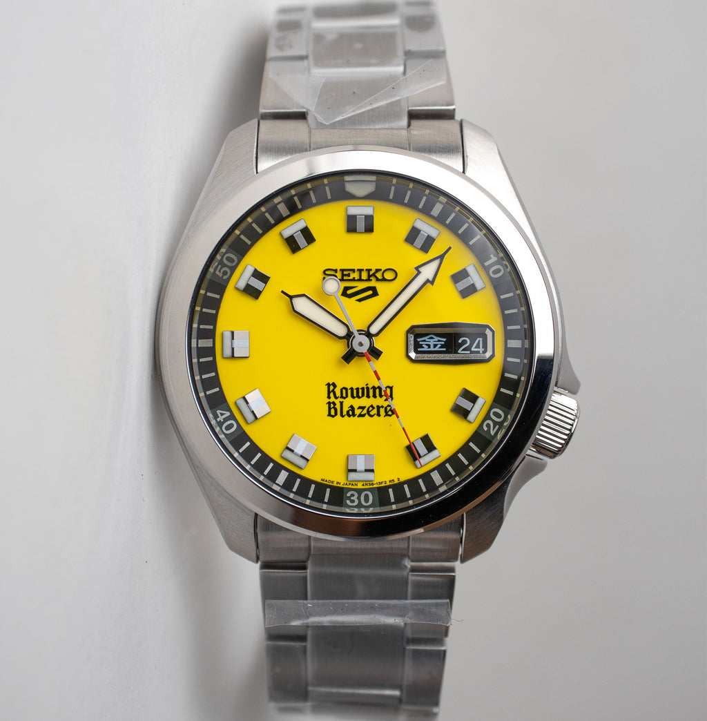 Rowing Blazers X Seiko 5 Yellow SRPJ69