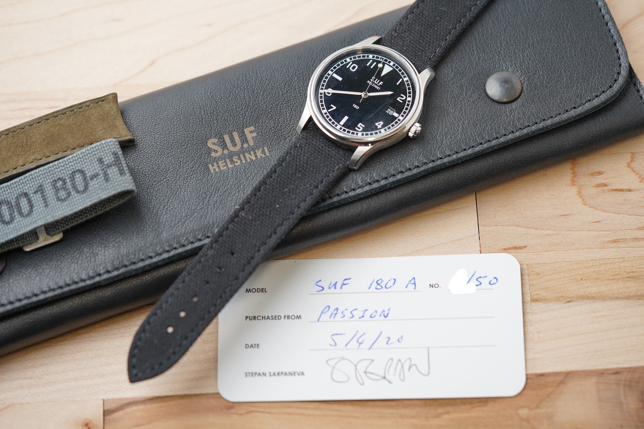 S.U.F Helsinki 180 Black Dial – Belmont Watches