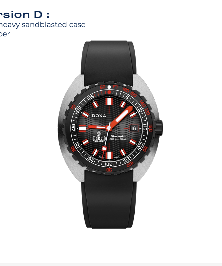 Pre Order - Doxa SUB 300 Beta 'Disrupter' For Active Duty and Retired EOD Members (50% Deposit)