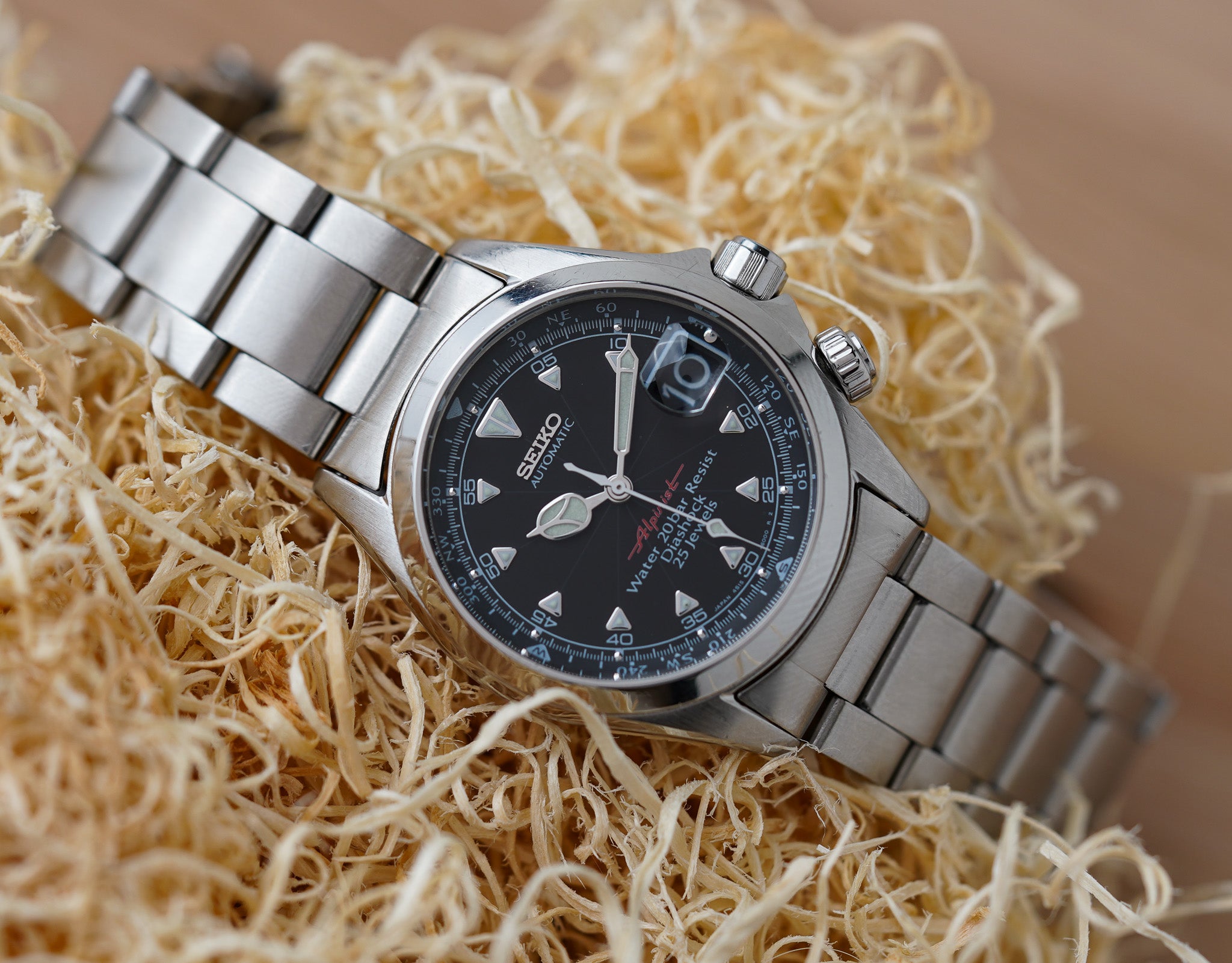 Seiko Alpinist SCVF005 Black 'Red Alpinist' 4S15-6000 – Belmont