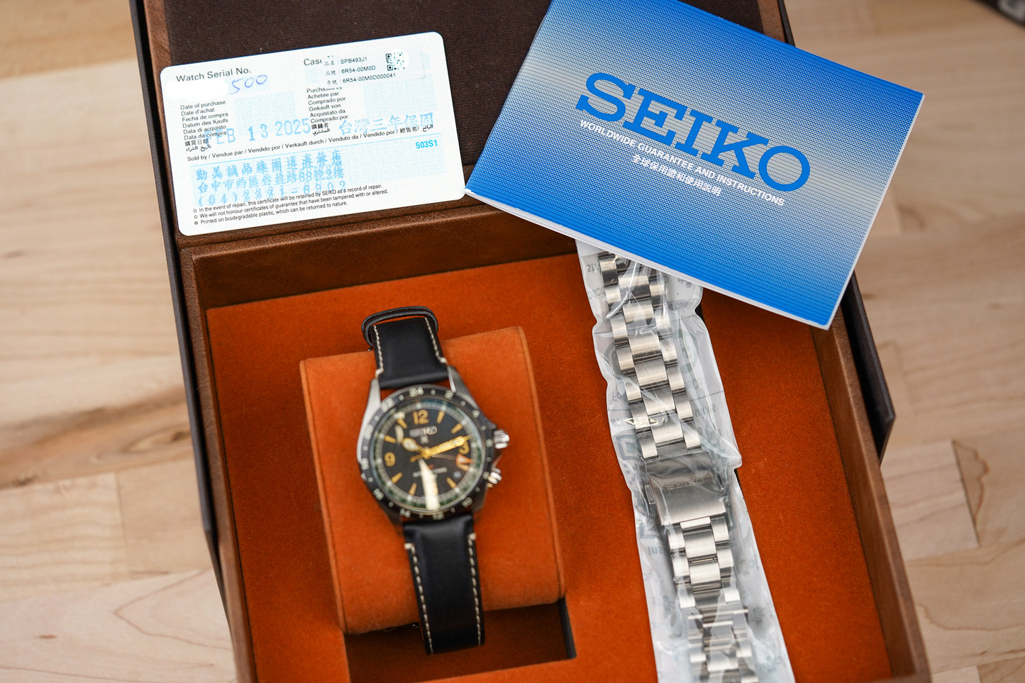 Seiko Prospex Alpinist GMT Asia Limited "Hornbills" SPB493