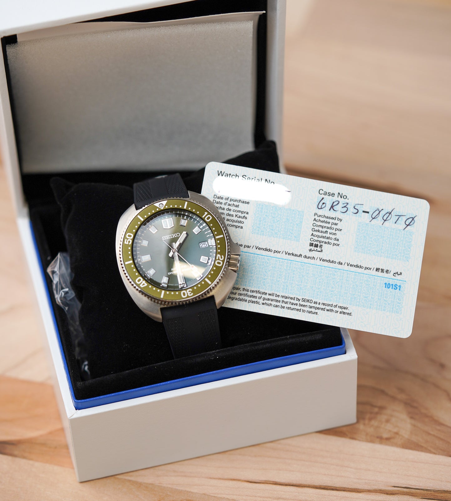 Seiko Prospex Captain Willard Green Dial SPB153