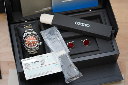 Seiko Prospex SLA059 Maroon Seigaiha U.S. Special Edition