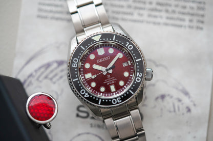 Seiko Prospex SLA059 Maroon Seigaiha U.S. Special Edition