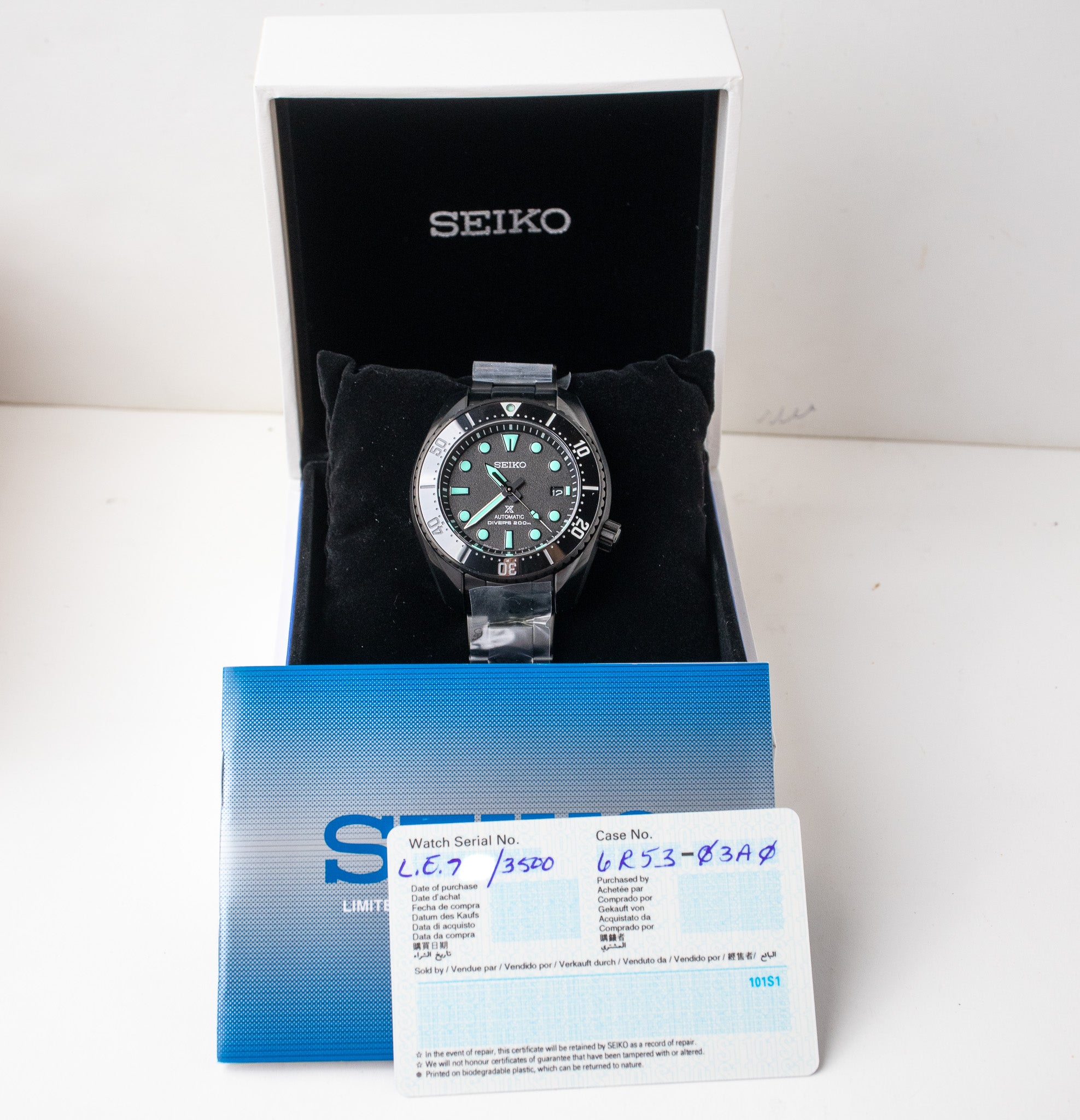 Seiko Prospex Sea SPB433 'Black Series'