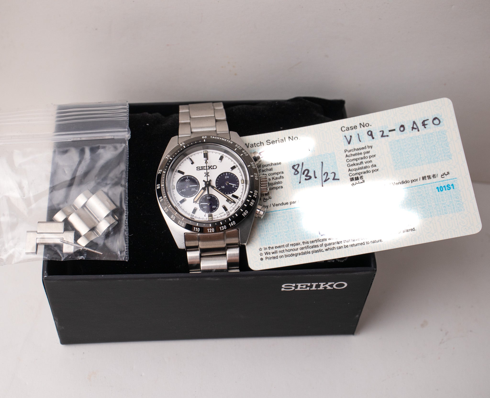 Seiko Prospex Speedtimer Solar SSC813