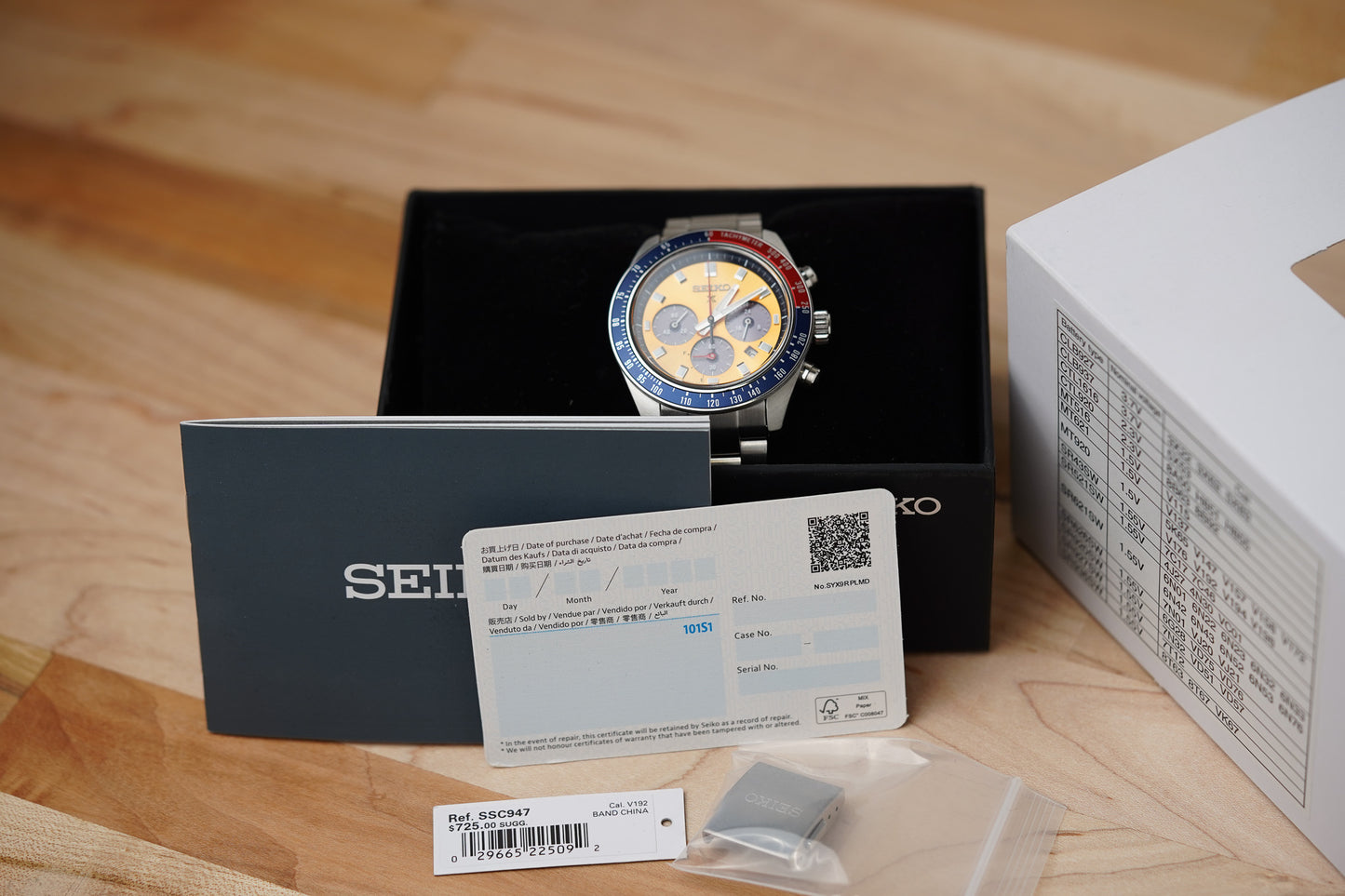 Seiko Prospex Speedtimer Solar SSC947