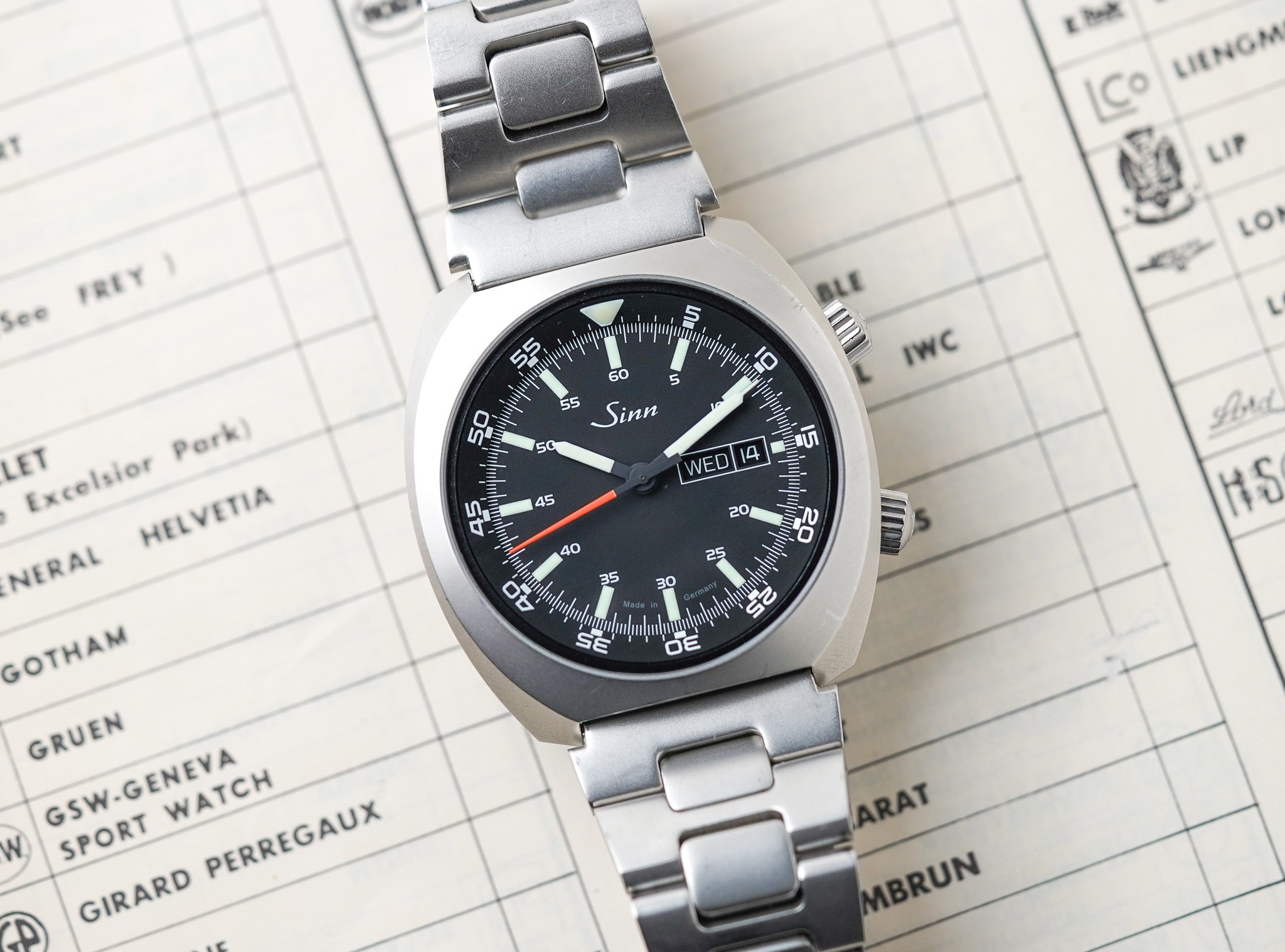 Sinn 240 Day Date St H-Link Bracelet