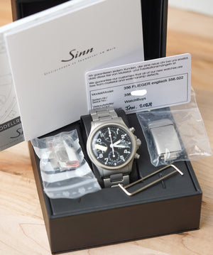 Sinn 356 Flieger Acrylic H Link Bracelet