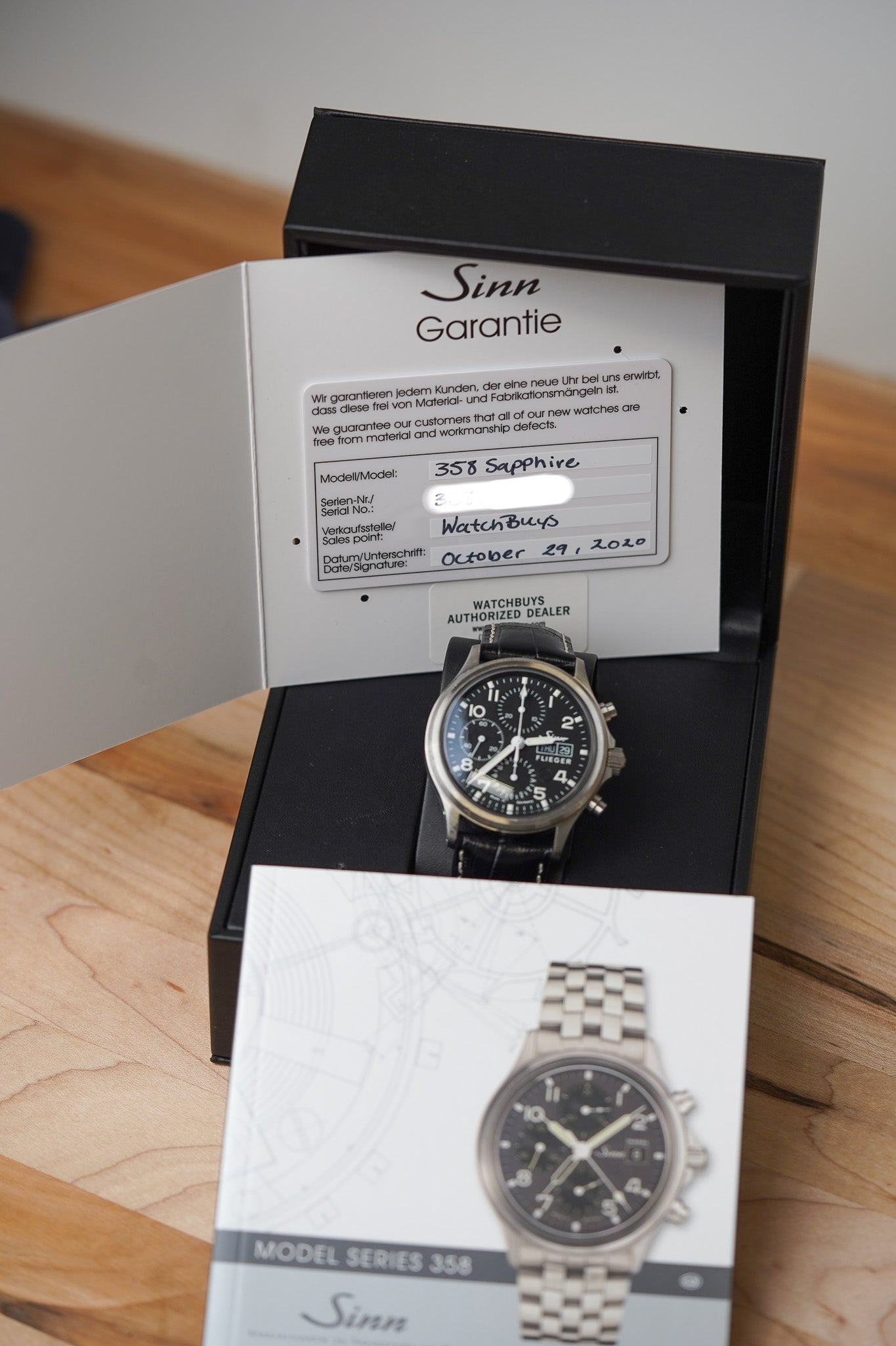 Sinn 358 Flieger Sapphire