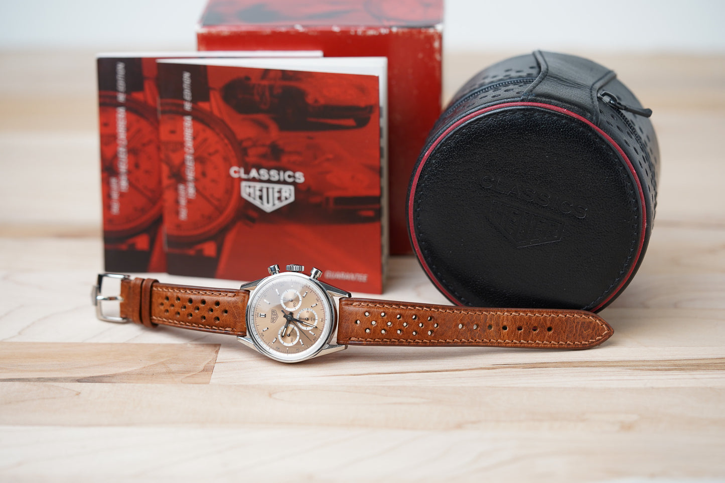 Tag Heuer Carrera Re-Edition Copper Dial Chronograph CS3112