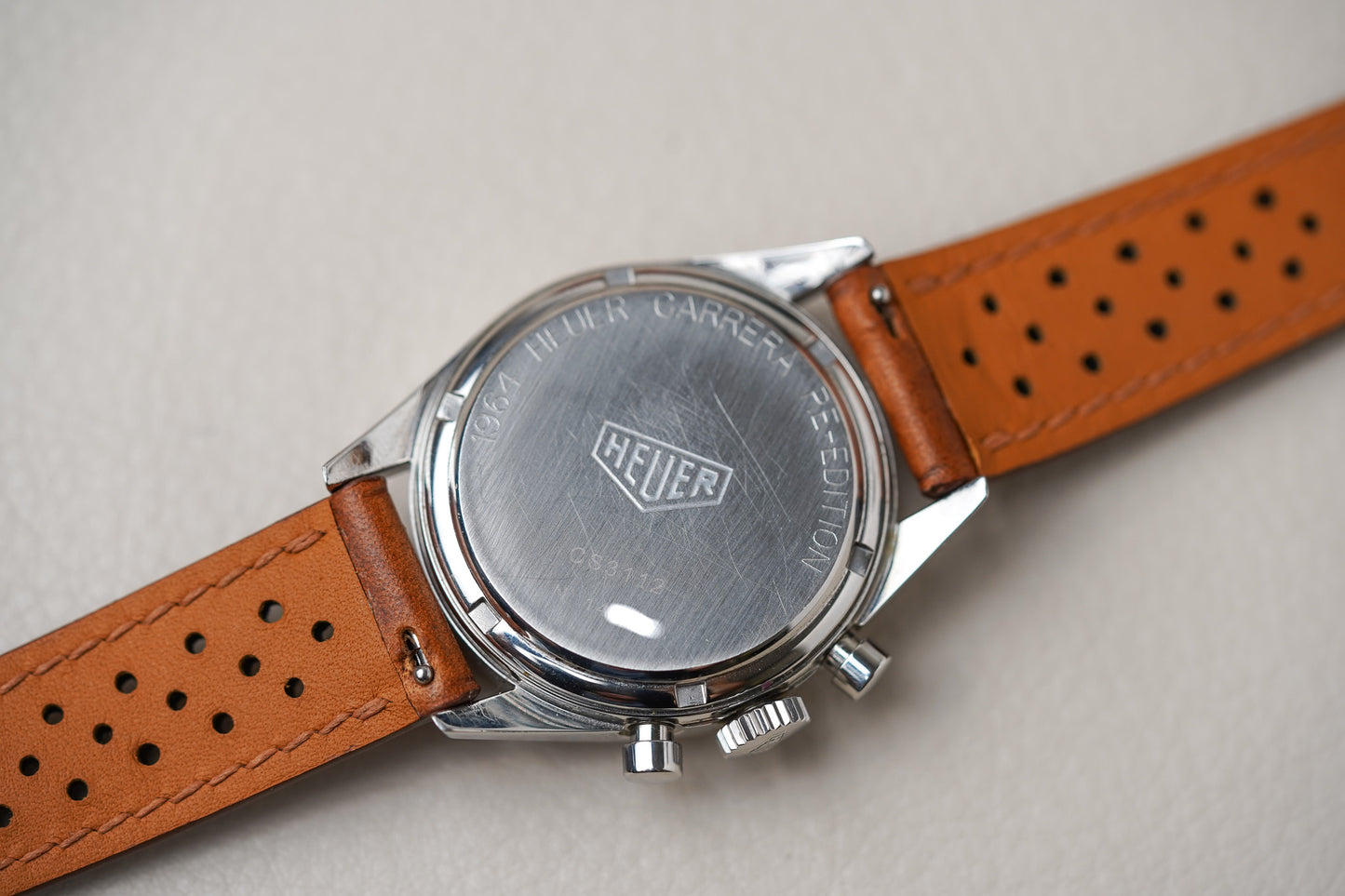 Tag Heuer Carrera Re-Edition Copper Dial Chronograph CS3112