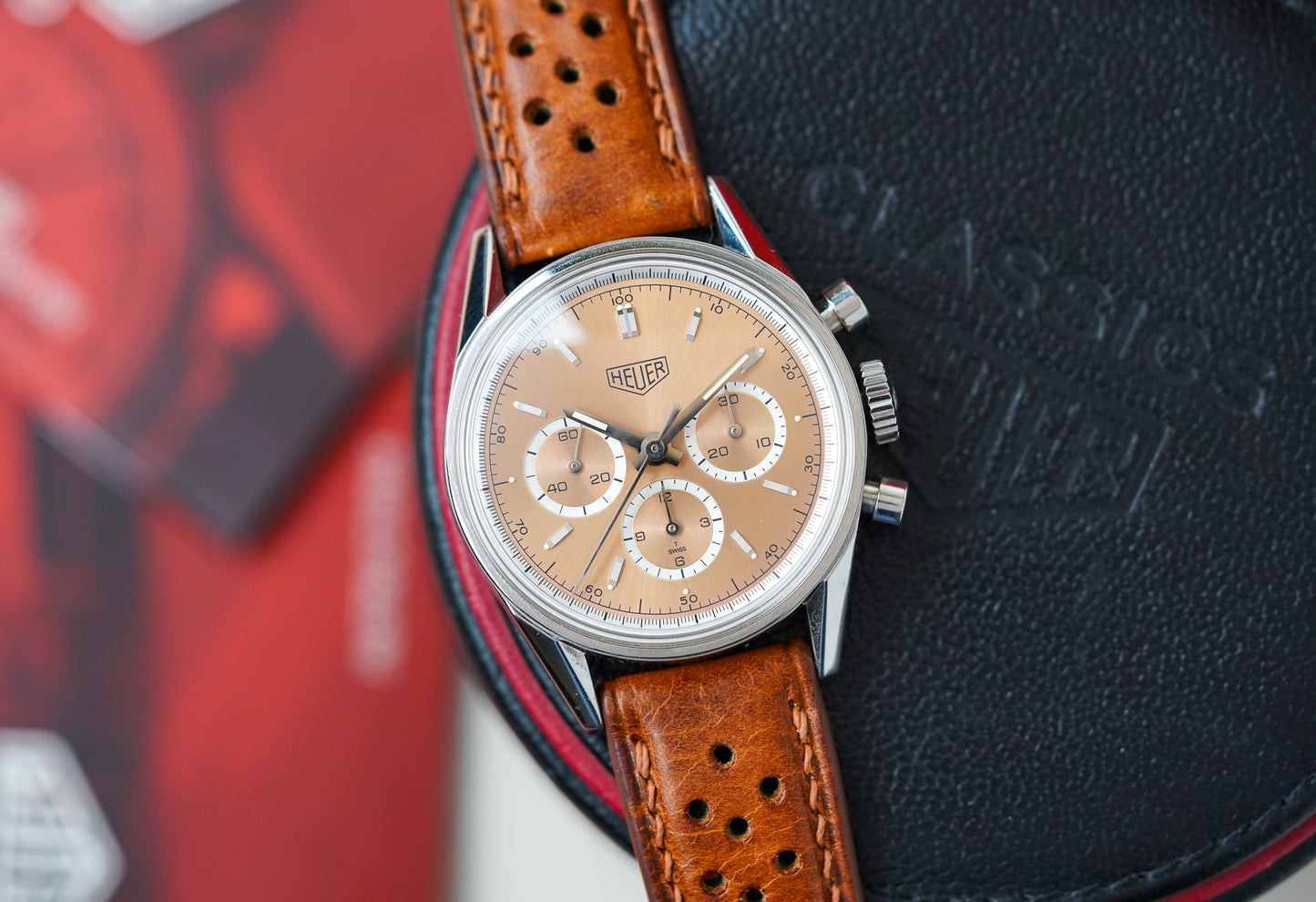Tag Heuer Carrera Re-Edition Copper Dial Chronograph CS3112