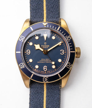 Tudor Black Bay Bronze Bucherer Blue dial reference 79250BB Men's watch for sale by Belmont Watches in San Diego