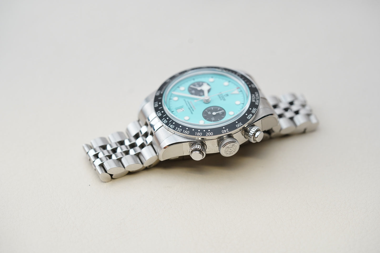 Tudor Black Bay Chrono 79360N Turquoise Dial 'Blue Flamingo'