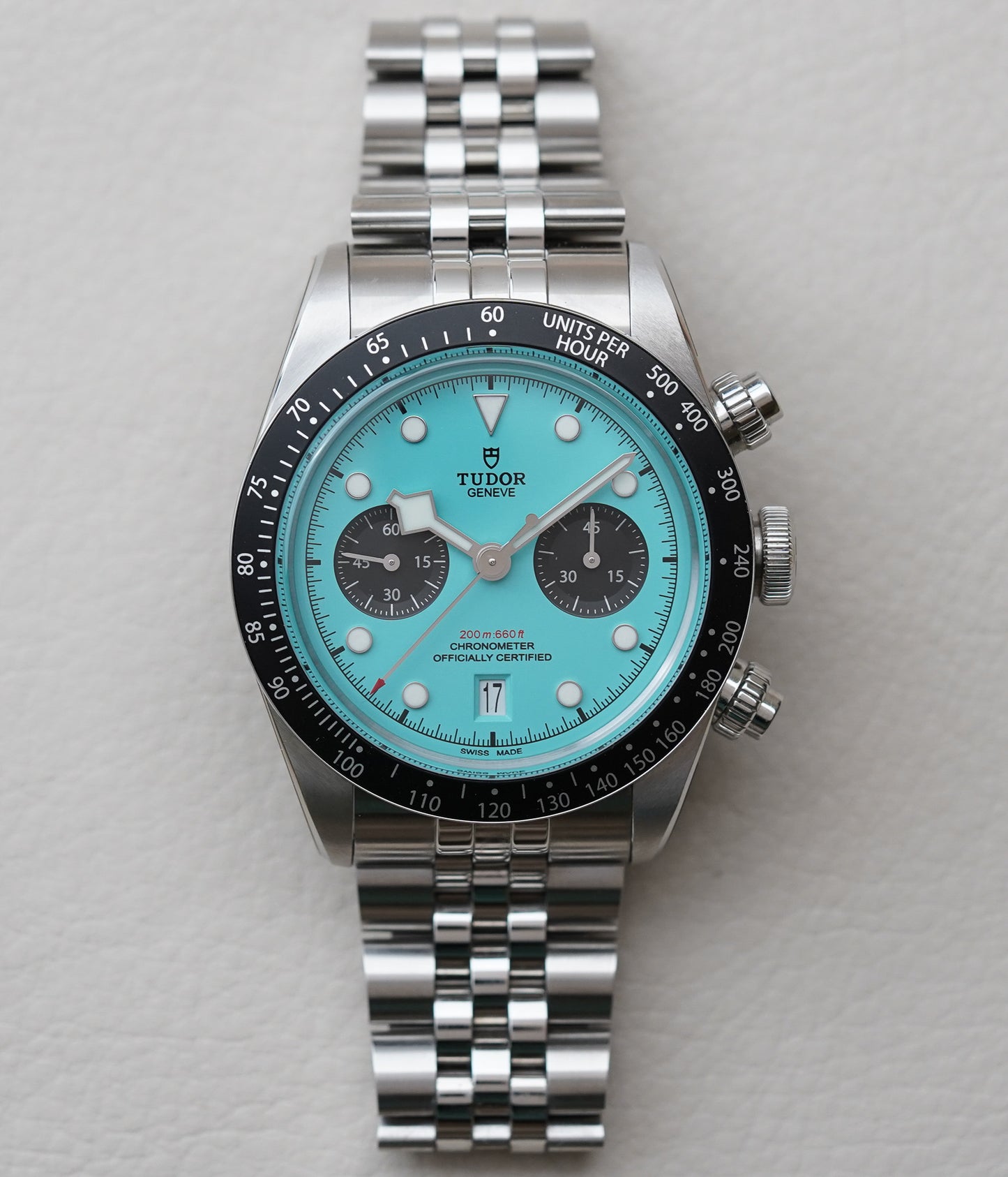 Tudor Black Bay Chrono 79360N Turquoise Dial 'Blue Flamingo'