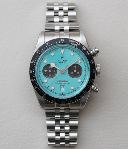Tudor Black Bay Chrono 79360N Turquoise Dial 'Blue Flamingo'