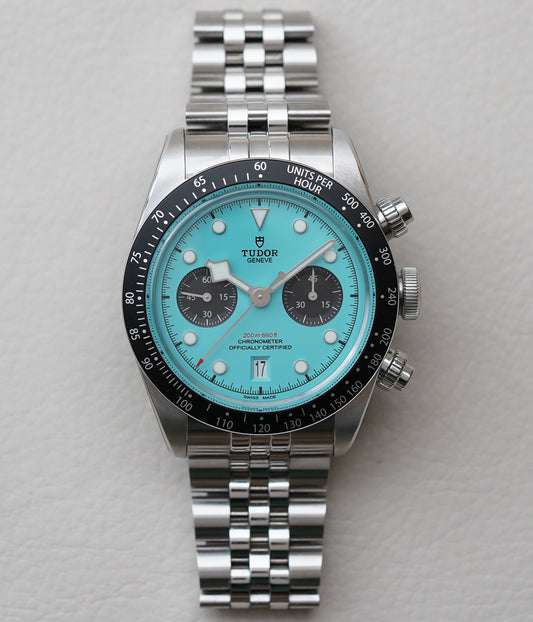 Tudor Black Bay Chrono 79360N Turquoise Dial 'Blue Flamingo'