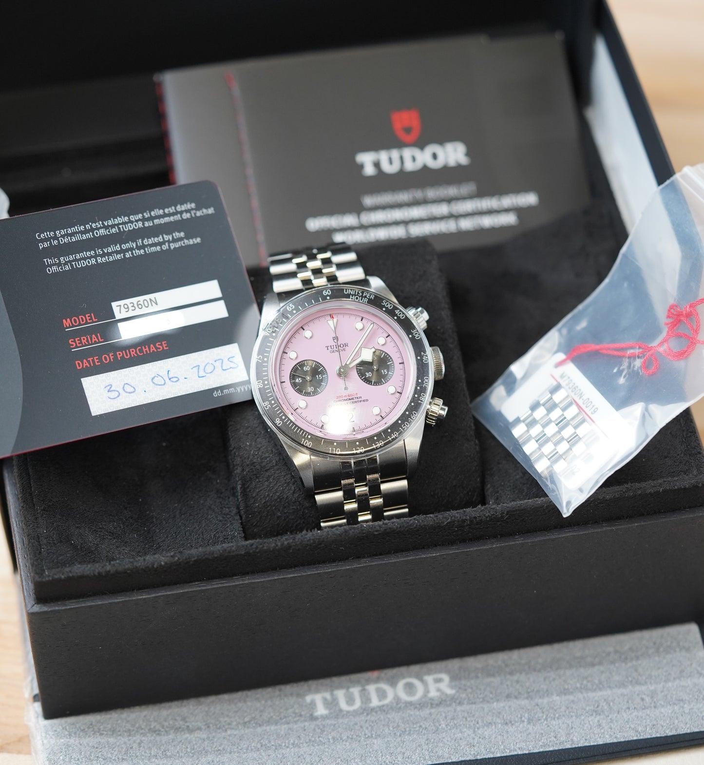Tudor Black Bay Chrono 79360 Pink Dial