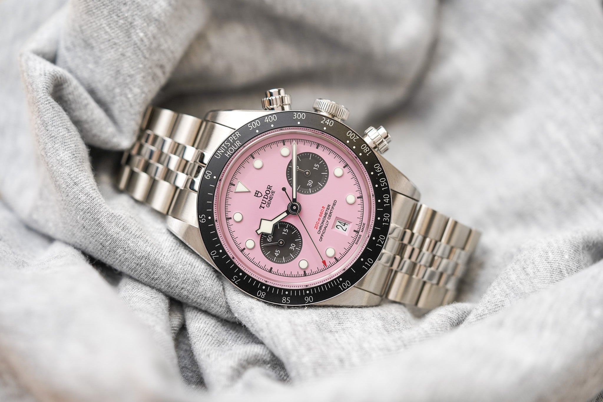 Tudor Black Bay Chrono 79360 Pink Dial