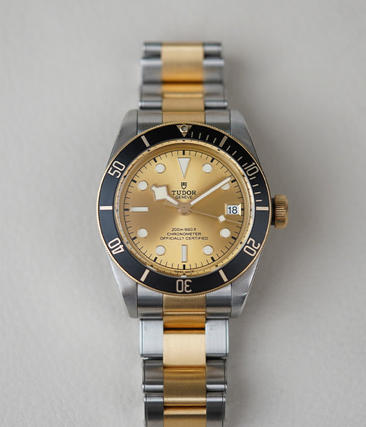 Tudor Heritage Black Bay Steel and Gold 79733N Champagne Dial