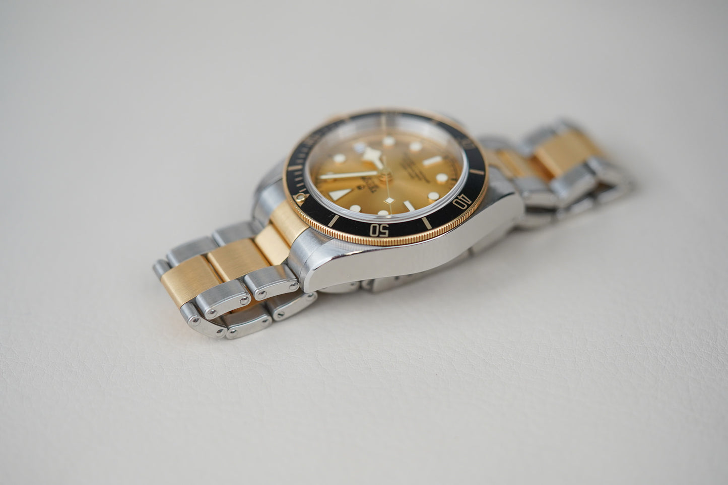 Tudor Heritage Black Bay Steel and Gold 79733N Champagne Dial