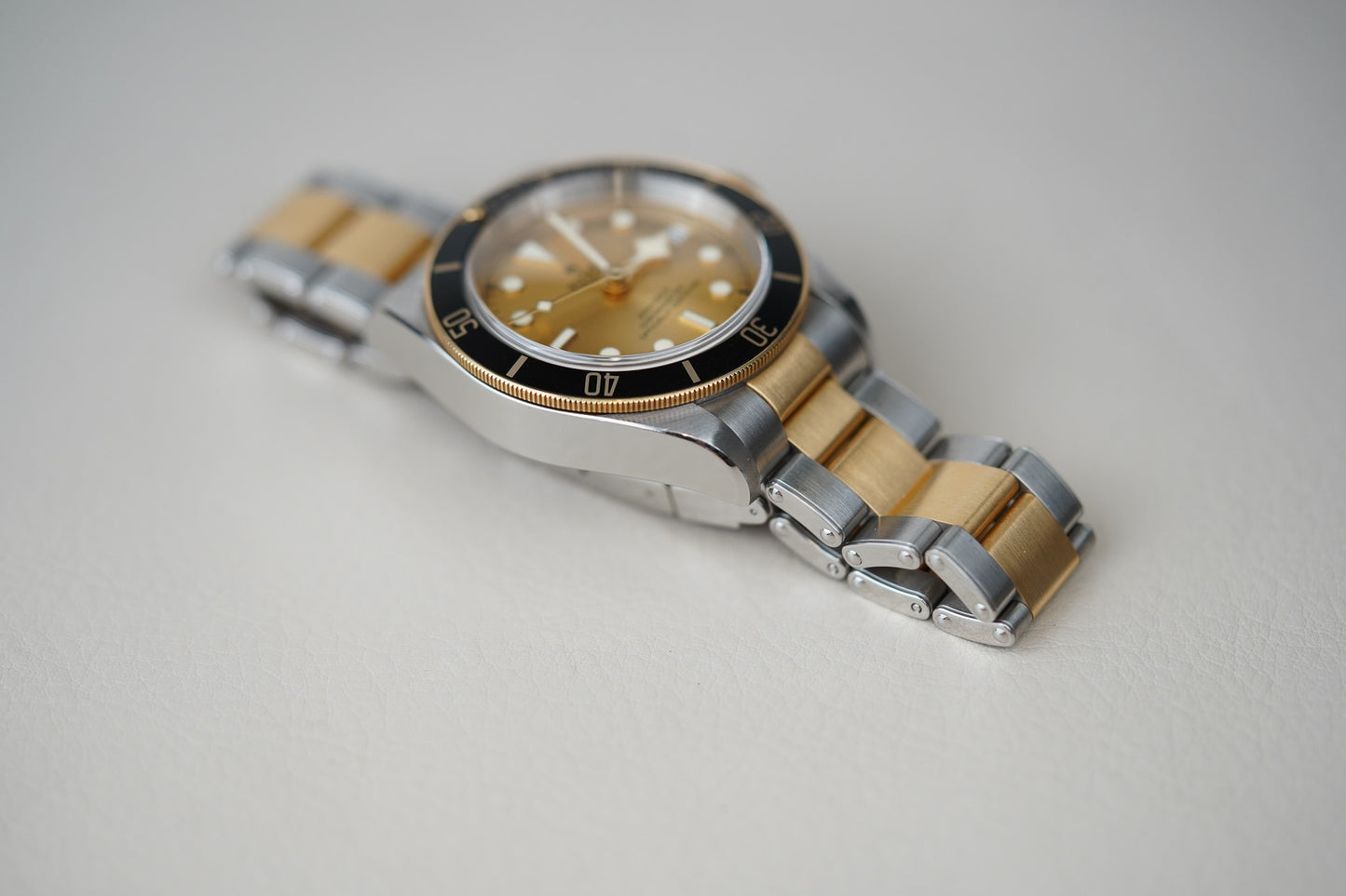 Tudor Heritage Black Bay Steel and Gold 79733N Champagne Dial