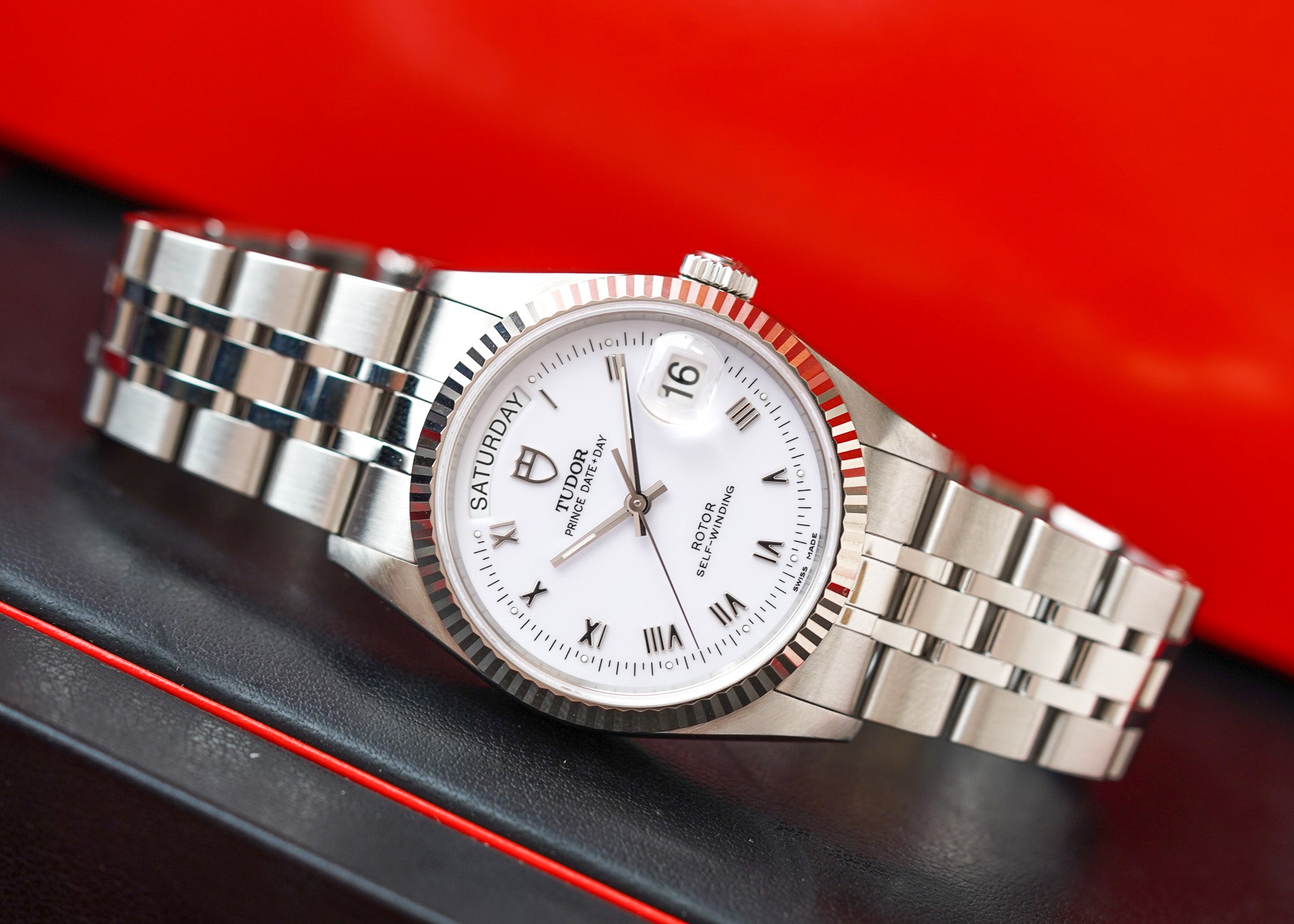 Tudor Prince Day-Date White Dial 76214