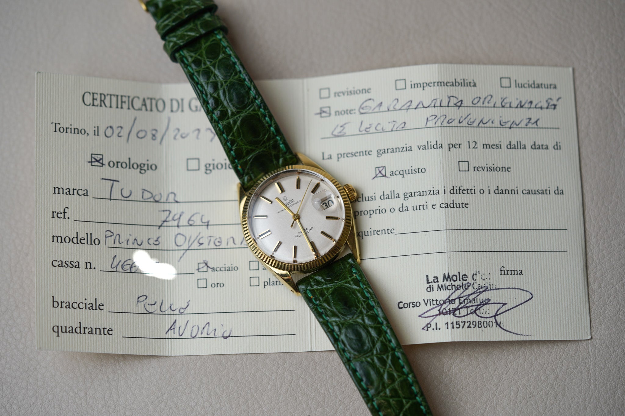 1965 Tudor Prince Oyster Date 7964