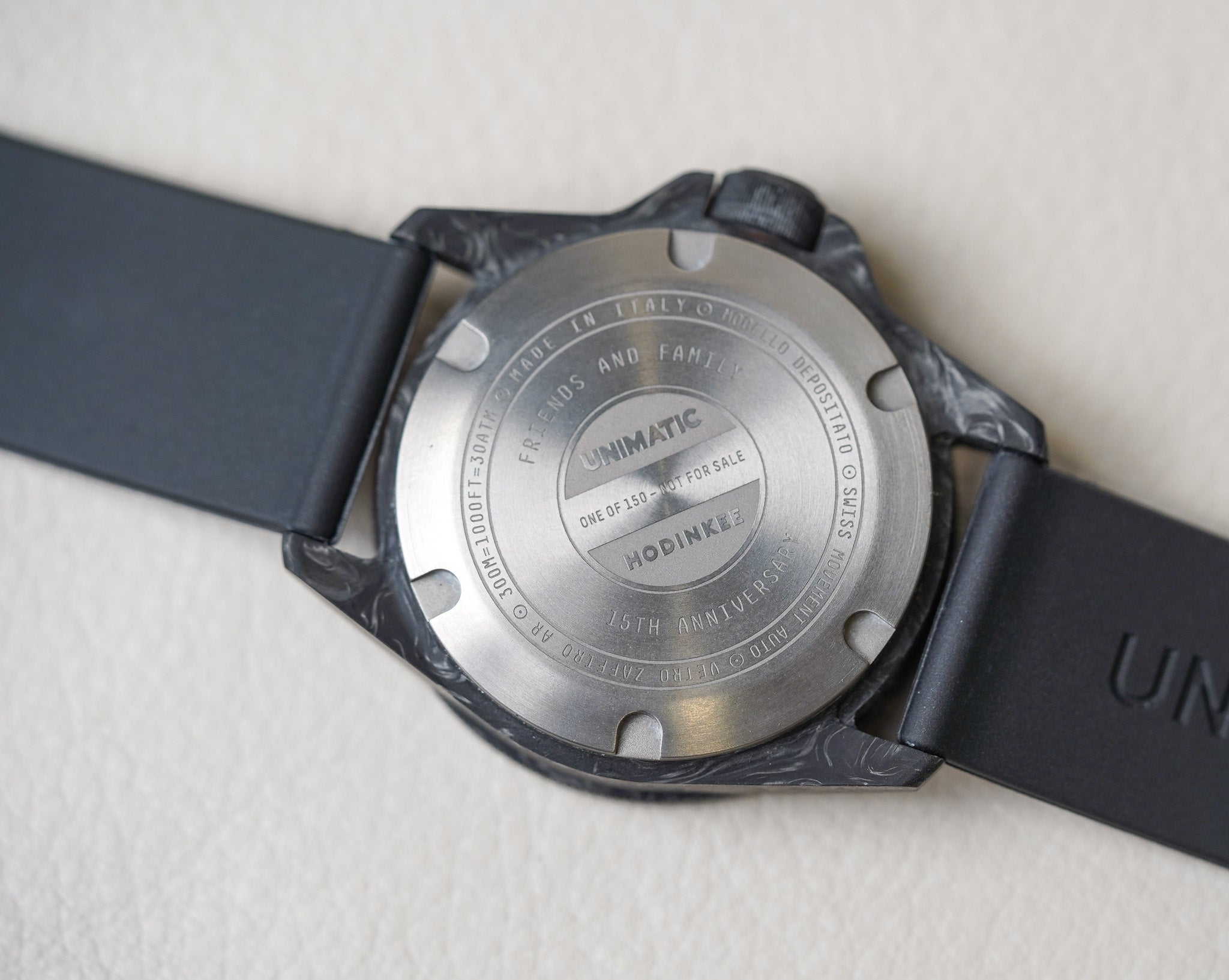 Unimatic x Hodinkee Modello Uno Carbon U1S-C-H