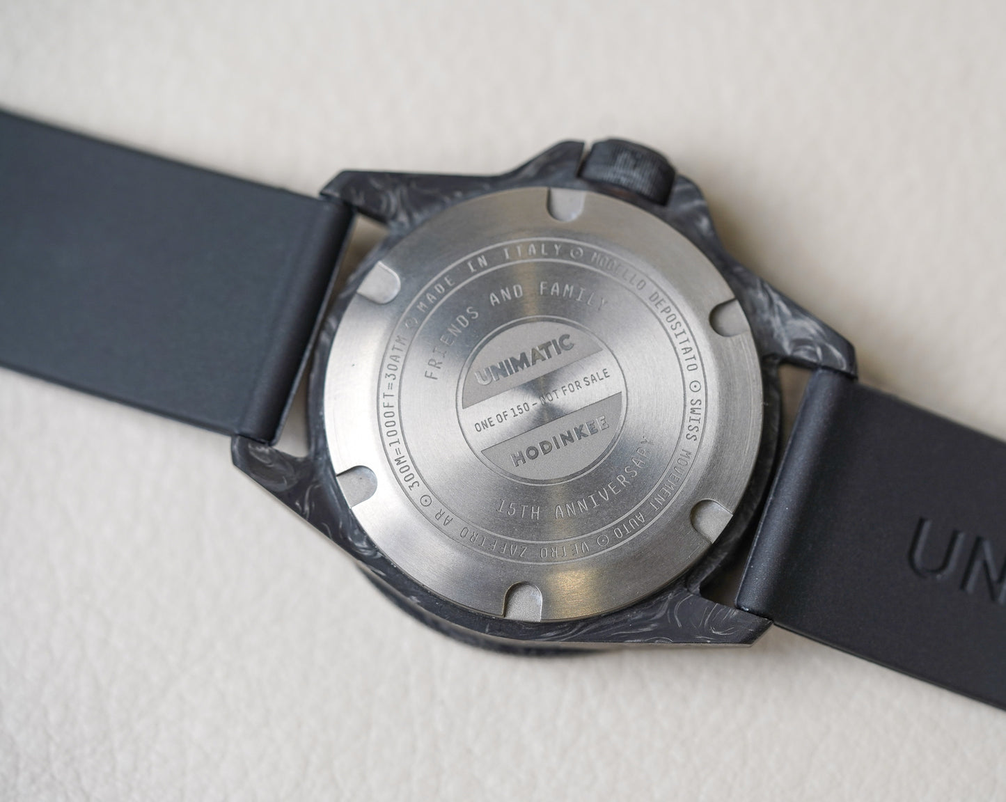 Unimatic x Hodinkee Modello Uno Carbon U1S-C-H