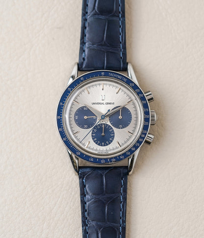 Universal Geneve Blue Compax Ref 884.495 "Baby Nina"