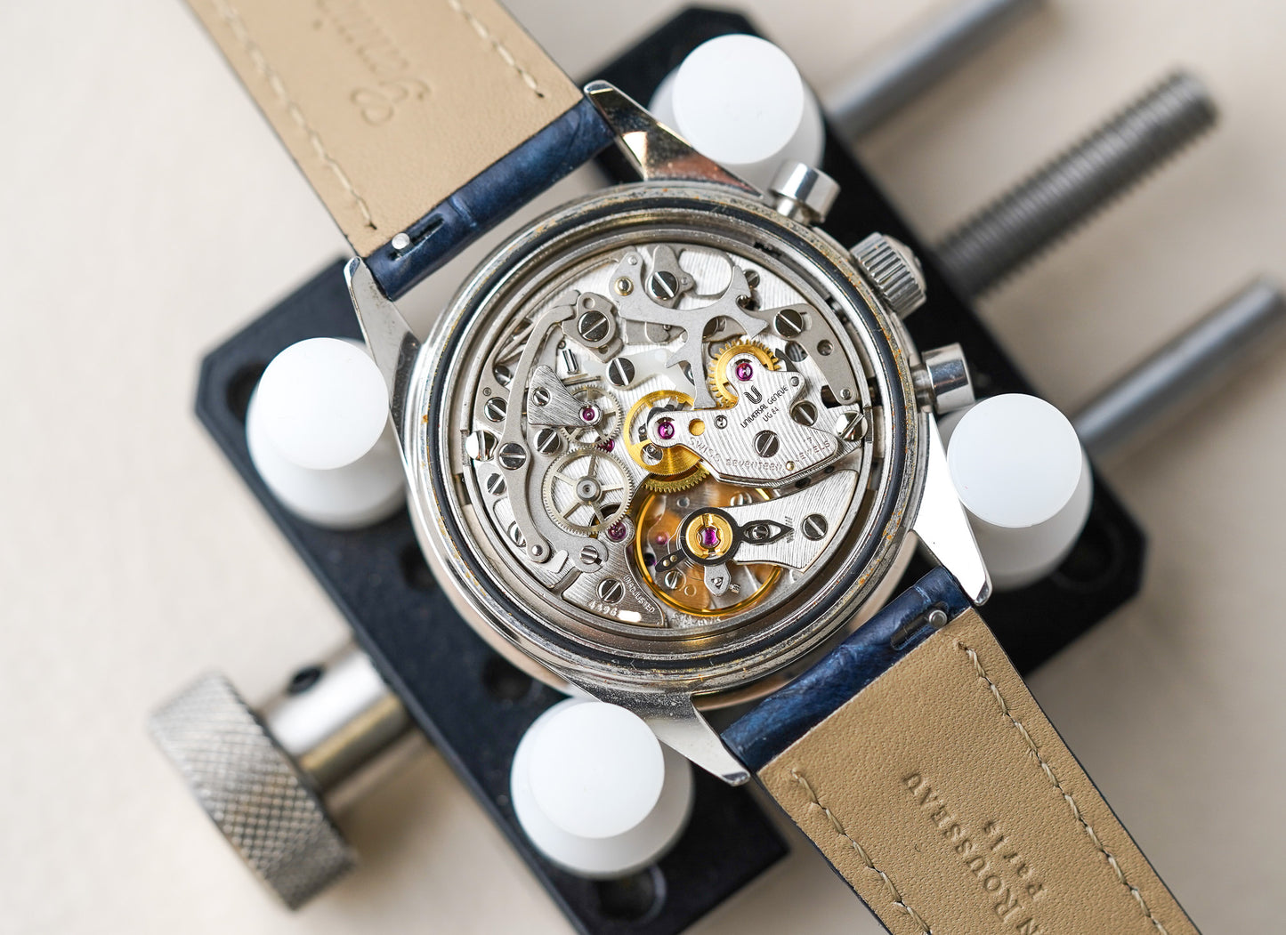 Universal Geneve Blue Compax Ref 884.495 "Baby Nina"