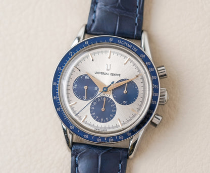 Universal Geneve Blue Compax Ref 884.495 "Baby Nina"