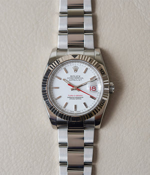 Rolex Datejust Turn-O-Graph 116264 White Dial