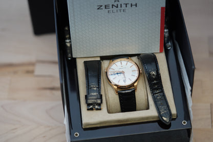 Zenith El Primero Captain Dual Time 18k Rose Gold 18.2130.682