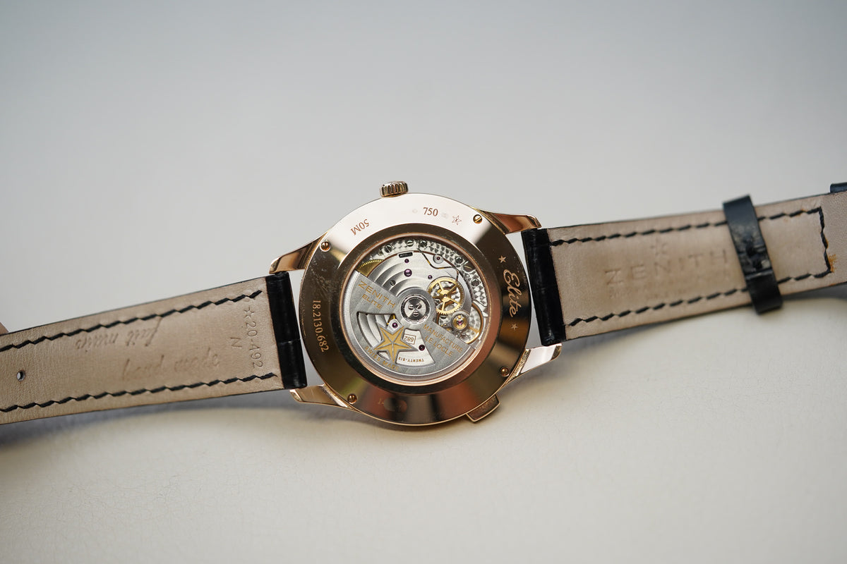 Zenith El Primero Captain Dual Time 18k Rose Gold 18.2130.682
