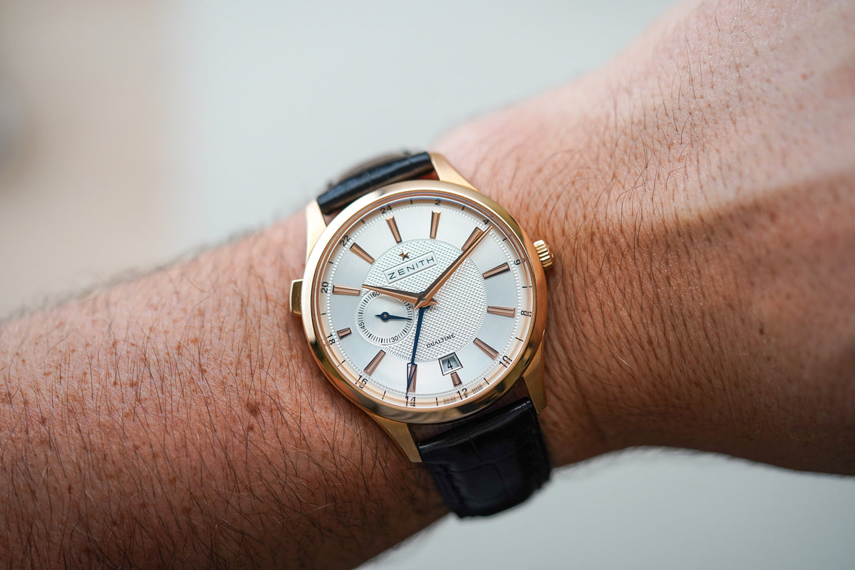 Zenith El Primero Captain Dual Time 18k Rose Gold 18.2130.682