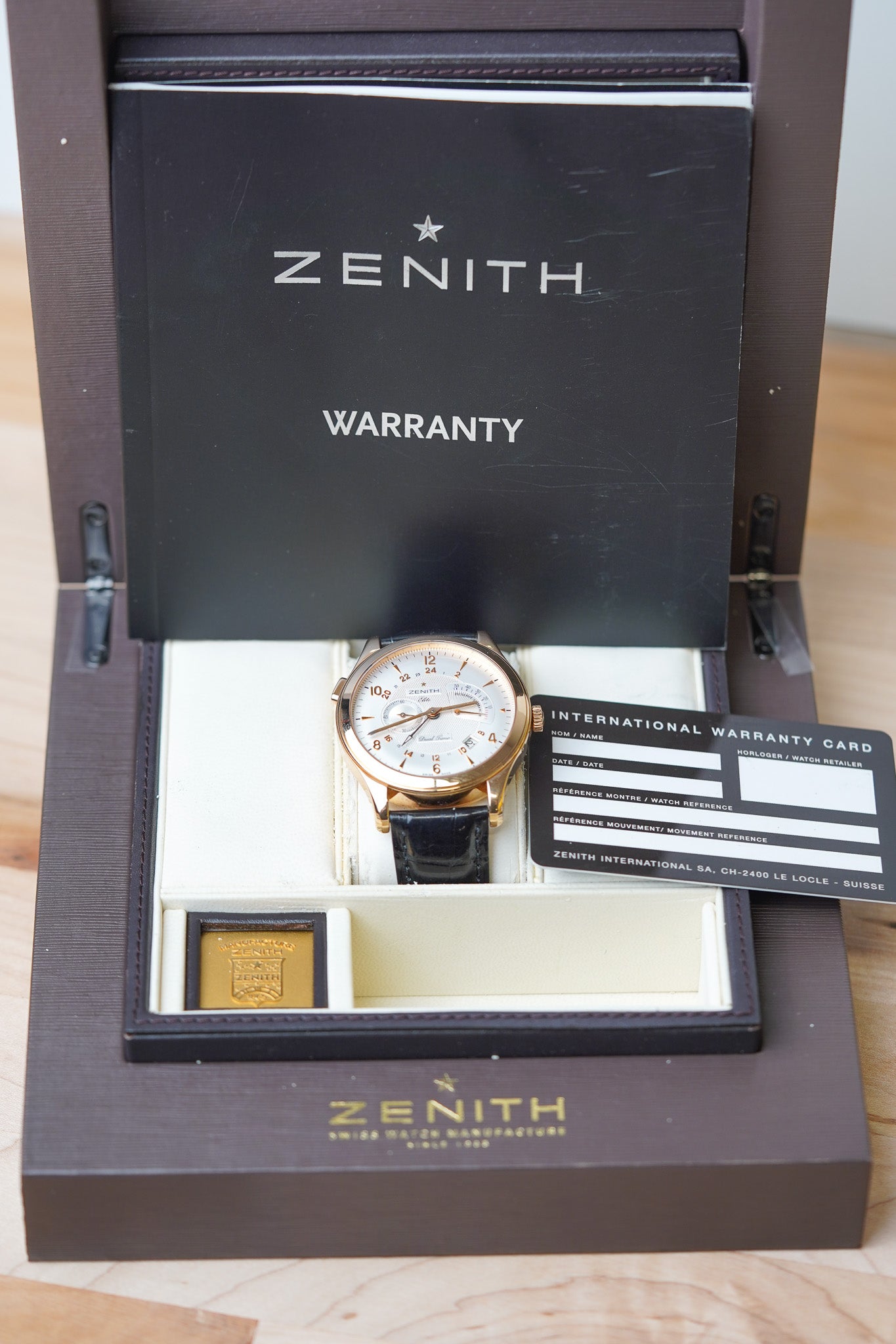 Zenith Elite Grande Class Reserve de Marche Dual Time 18.0520.683