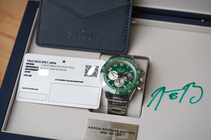 Zentih Chronomaster Sport 'Aaron Rodgers' 03.3117.3600/56.M3100