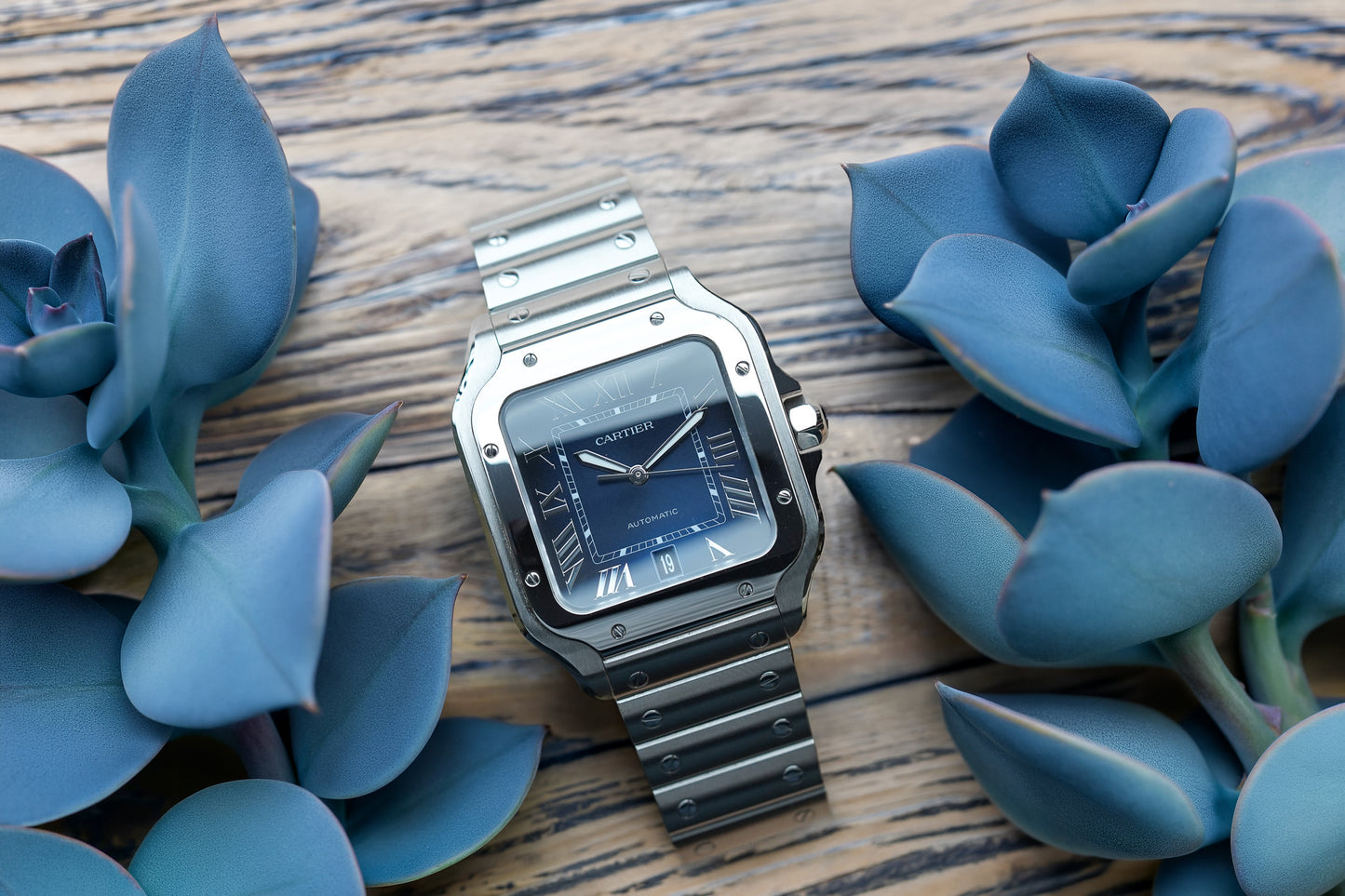 Cartier Santos De Cartier Large Blue WSSA0030