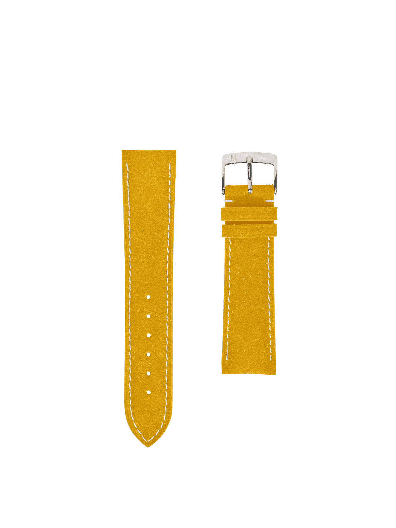 Jean Rousseau Watch Strap Light Yellow Alcantara 3.5