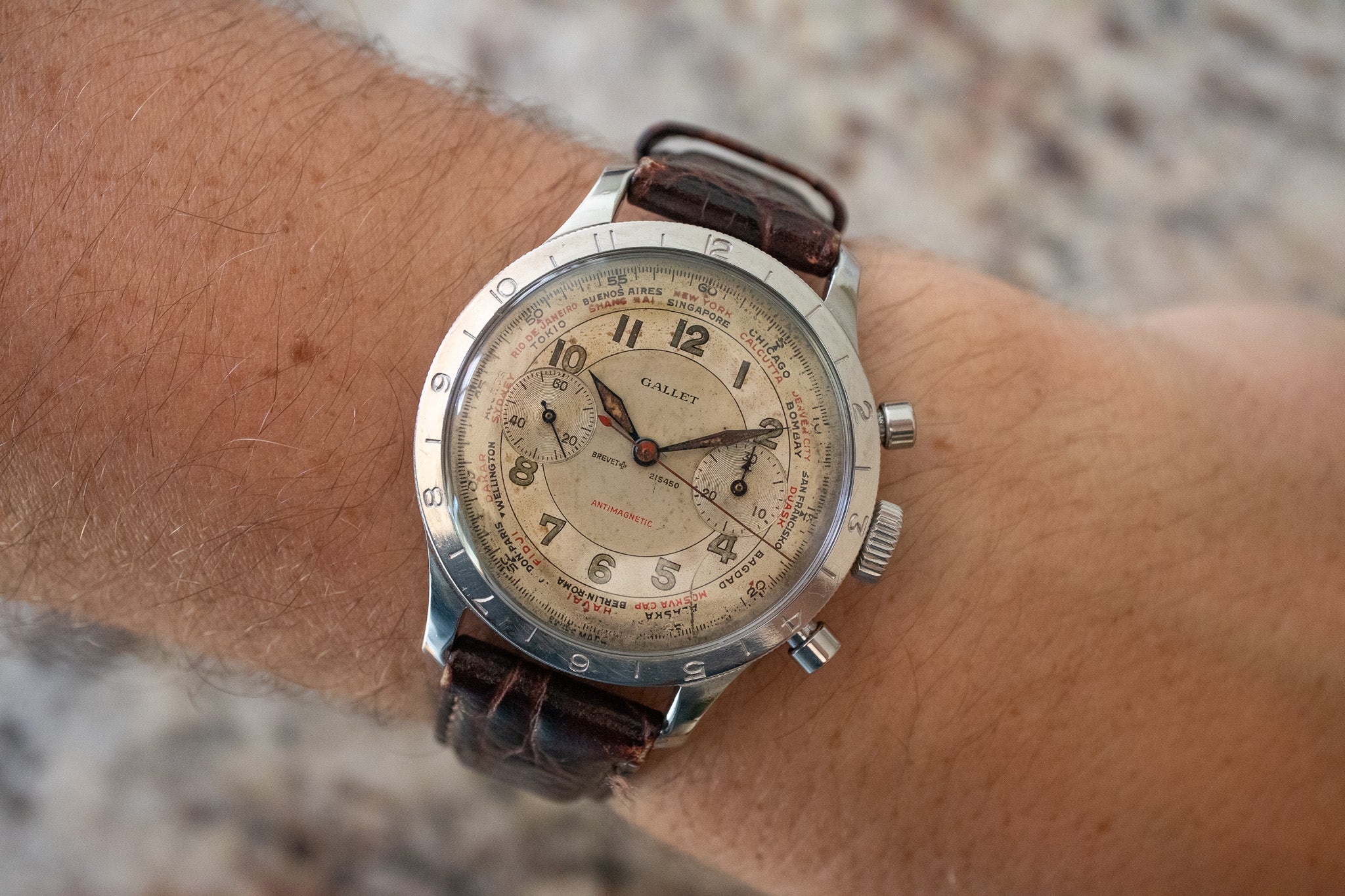 Gallet chronograph top
