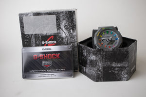 Custom Rainbow Casio G-Shock GA2100ET-8A Casioak