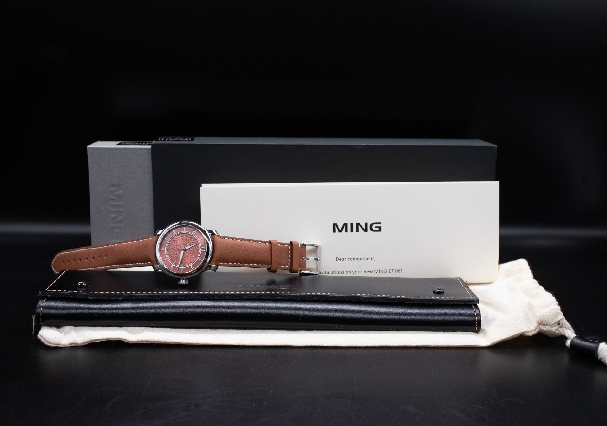 Pre-Owned Ming 17.06 Copper Dial