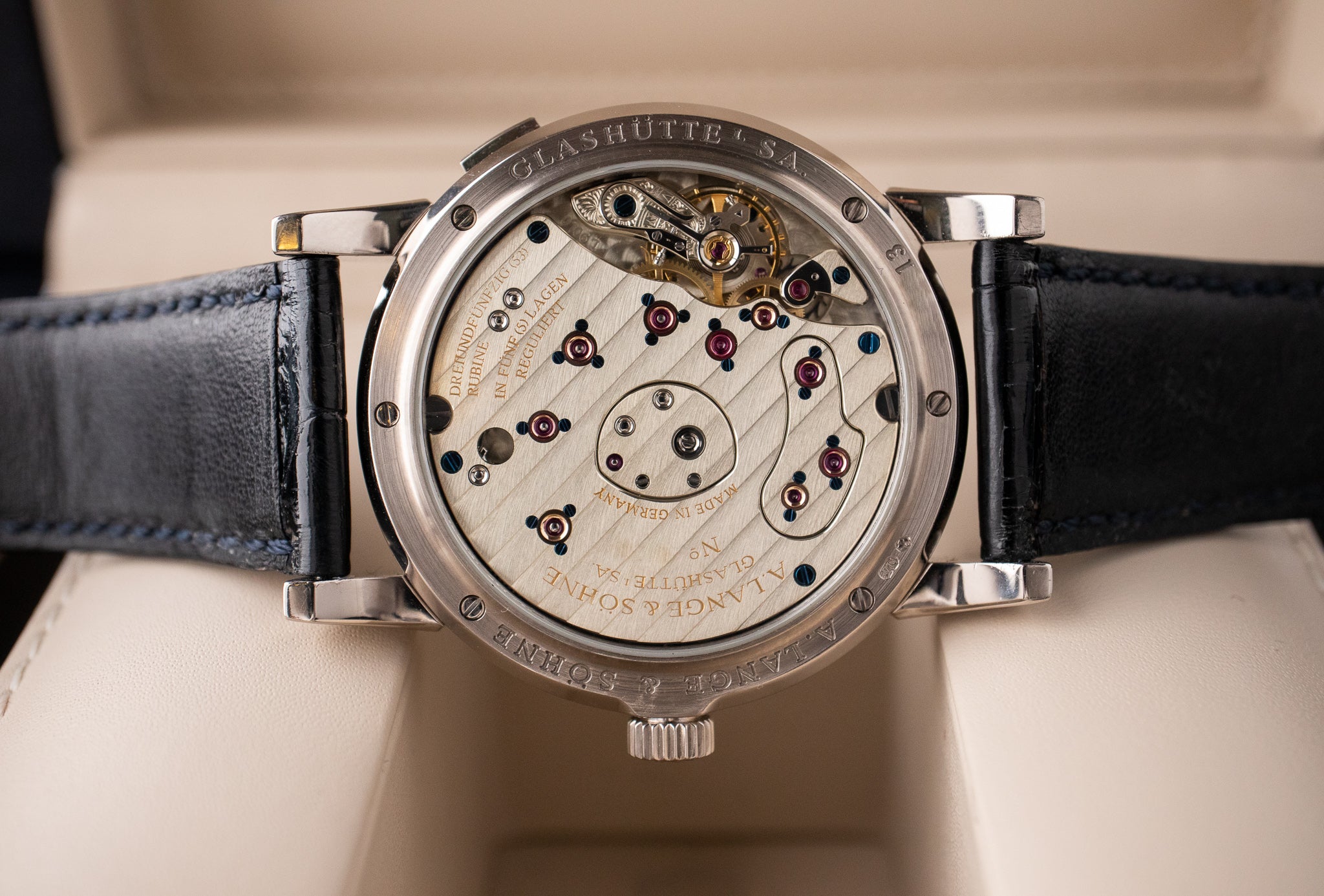 Pre-Owned: A.Lange & Sohne Lange 1 White Gold Deep Blue Dial